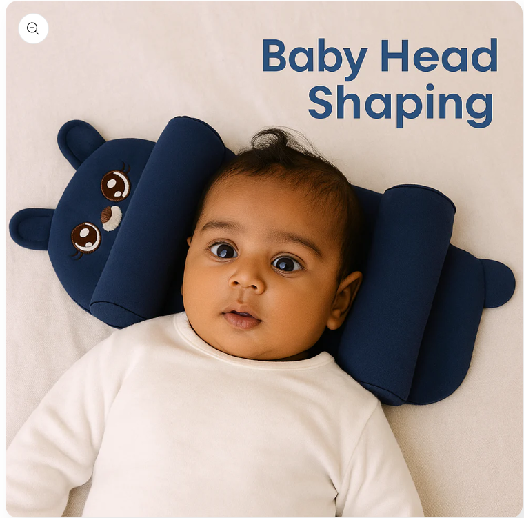 Baby Shaping Head Support Pillow - Assorted Colour